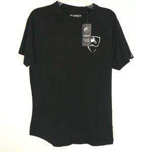 NWT Mens Alphalete Black PBNS Medium Short Sleeve